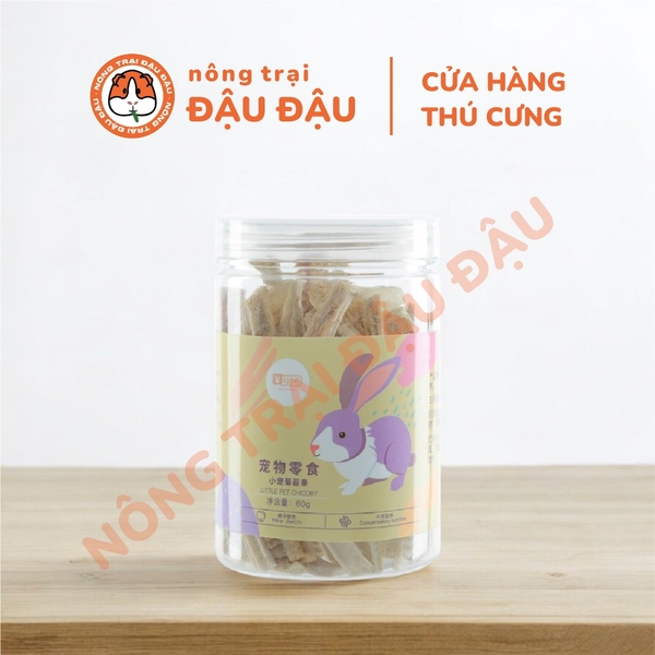 Rễ Rau Diếp Xoăn Cho Thỏ, Bọ Ú, Chinchilla, Hamster Yee Ăn Vặt Hộp 60g