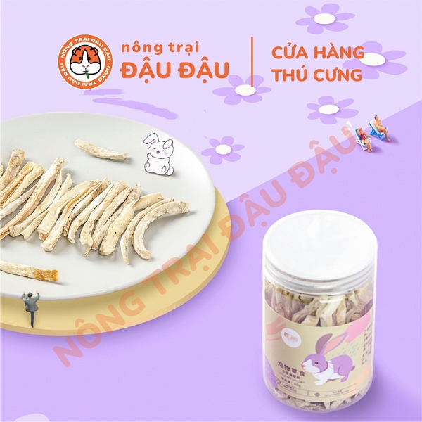 Rễ Rau Diếp Xoăn Cho Thỏ, Bọ Ú, Chinchilla, Hamster Yee Ăn Vặt Hộp 60g