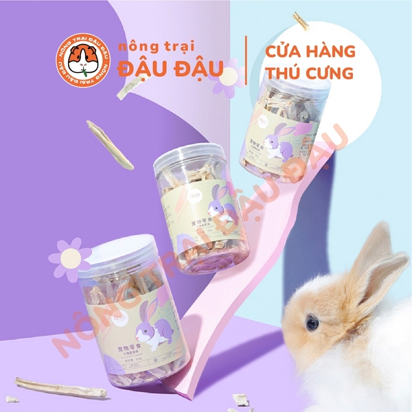 Rễ Rau Diếp Xoăn Cho Thỏ, Bọ Ú, Chinchilla, Hamster Yee Ăn Vặt Hộp 60g