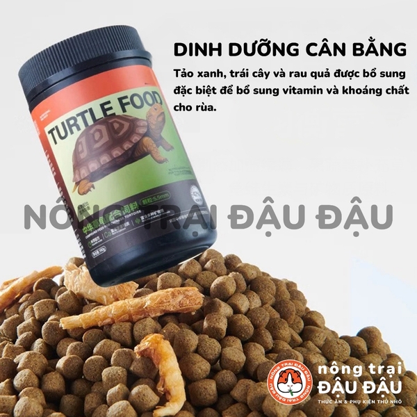 Thức Ăn Cho Rùa Giàu Dinh Dưỡng Cám Cho Rùa 42% Protein Hộp 100g