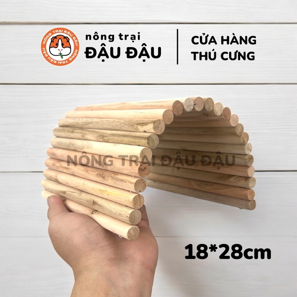 Vòm Gỗ Trú Ẩn Cho Bọ Ú, Thỏ Làm Từ Gỗ Thông Tự Nhiên