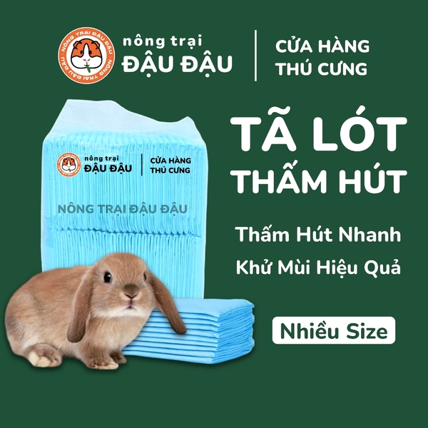Tã Lót Chuồng Cho Thỏ, Bọ Ú, Chó, Mèo, Thú Cưng Tã Lót Thấm Hút
