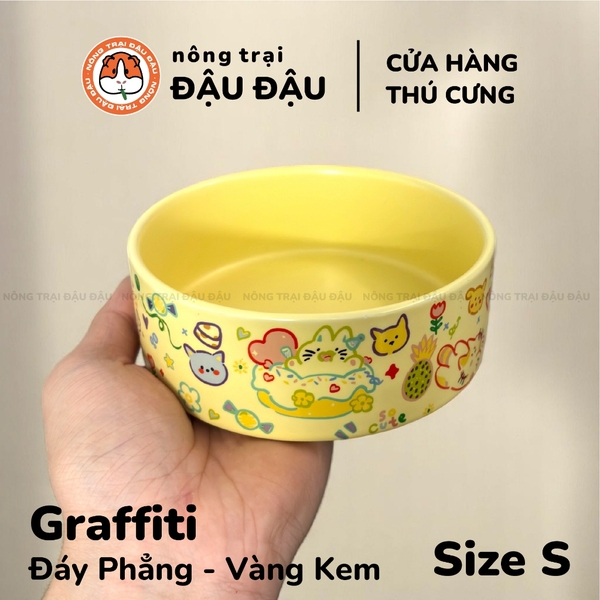 Chén Ăn Cho Thỏ, Bọ Ú, Chinchilla Chén Ăn Chống Lật Gốm Sứ Cao Cấp