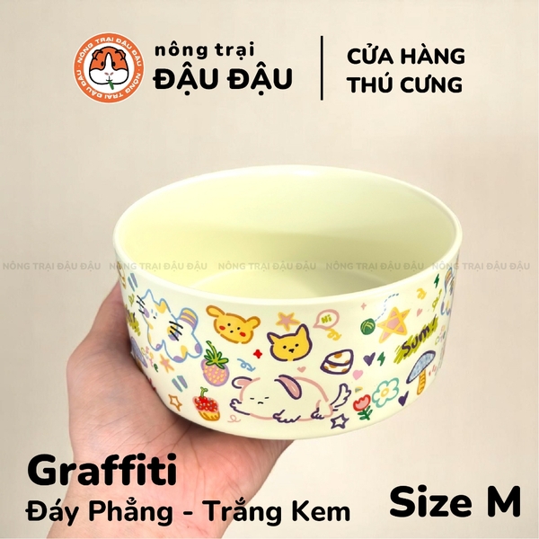 Chén Ăn Cho Thỏ, Bọ Ú, Chinchilla Chén Ăn Chống Lật Gốm Sứ Cao Cấp