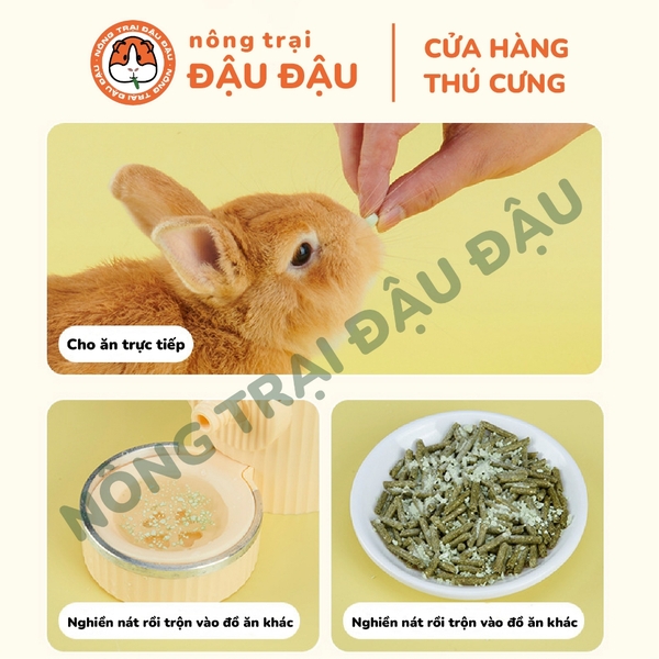 Viên Bổ Sung Đu Đủ Dứa Tiêu Búi Lông Cho Thỏ Yee Hộp 40g