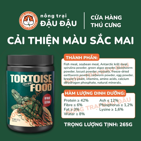 Thức Ăn Cho Rùa Yee Giàu Protein Phát Triển Vượt Trội