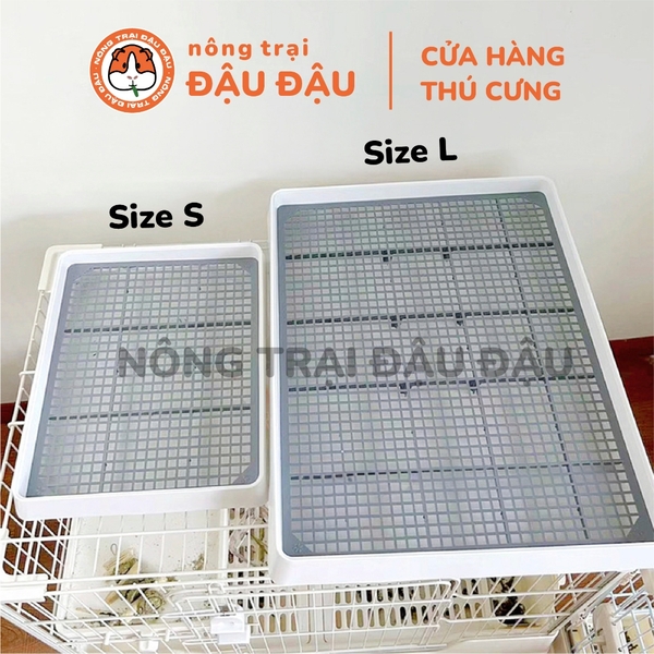 Khay Vệ Sinh Cho Bọ Ú, Chuột Lang, Thỏ Tiện Lợi Kích Thước Lớn