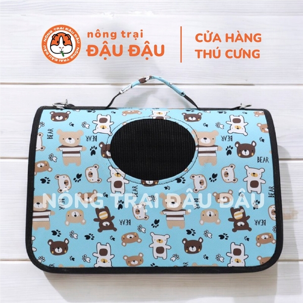 Túi Vận Chuyển Cho Thỏ, Bọ Ú, Chó, Mèo, Thú Cưng Rộng Rãi Thoáng Khí Tiện Lợi