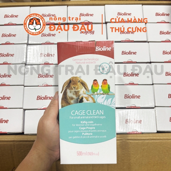 Xịt Vệ Sinh Chuồng Bioline Cho Thỏ, Bọ Ú, Chinchilla, Hamster, Chim 500ml