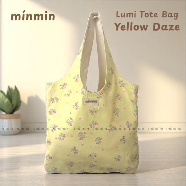 Túi Tote Vải 2 Lớp Quai Tròn Hoạ Tiết Dễ Thương Lumi Tote Bag