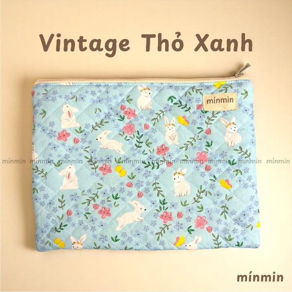 Túi Đựng Laptop Chần Bông Túi Đựng Máy Tính, Ipad Hoạ Tiết Dễ Thương