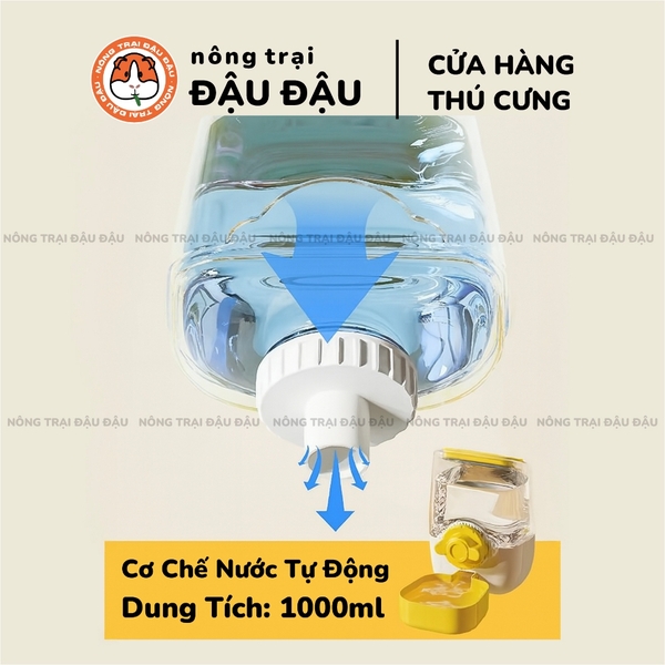Bình Nước Tự Động Gắn Chuồng 1000ml