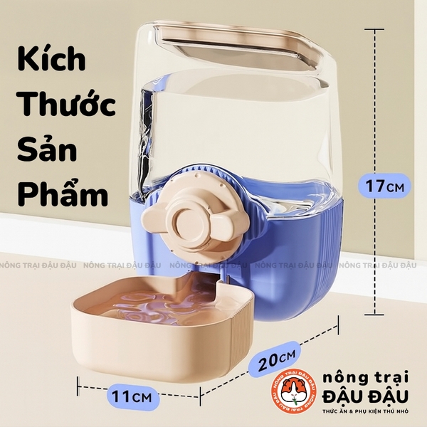 Bình Nước Tự Động Gắn Chuồng 1000ml