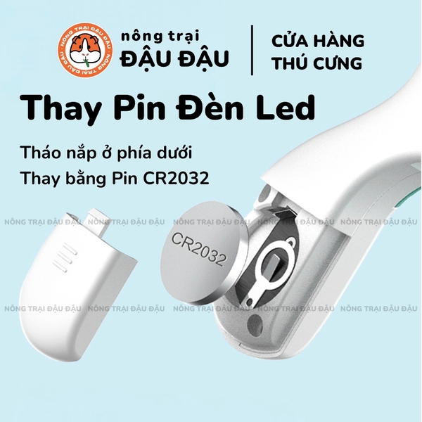 Kìm Cắt Móng Kéo Cắt Móng Cho Thỏ, Bọ Ú, Chó, Mèo Có Đèn Led