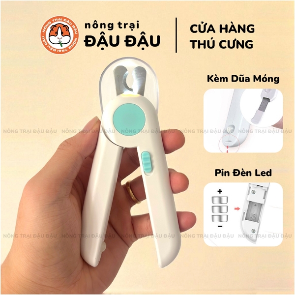 Kìm Cắt Móng Kéo Cắt Móng Cho Thỏ, Bọ Ú, Chó, Mèo Có Đèn Led