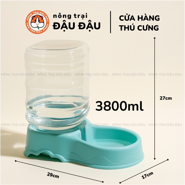 Bình Nước Tự Động Cho Thỏ, Bọ Ú, Chó, Mèo Tiện Lợi Dung Tích Lớn