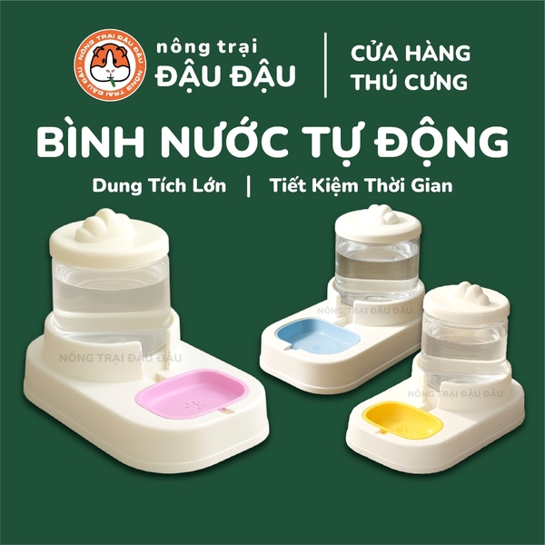 Bình Nước Tự Động Cho Thỏ, Bọ Ú, Chó, Mèo Tiện Lợi Dung Tích Lớn