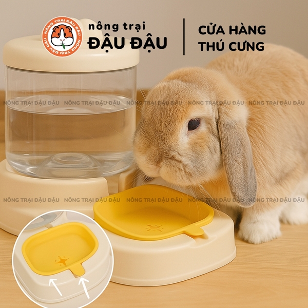 Bình Nước Tự Động Cho Thỏ, Bọ Ú, Chó, Mèo Tiện Lợi Dung Tích Lớn