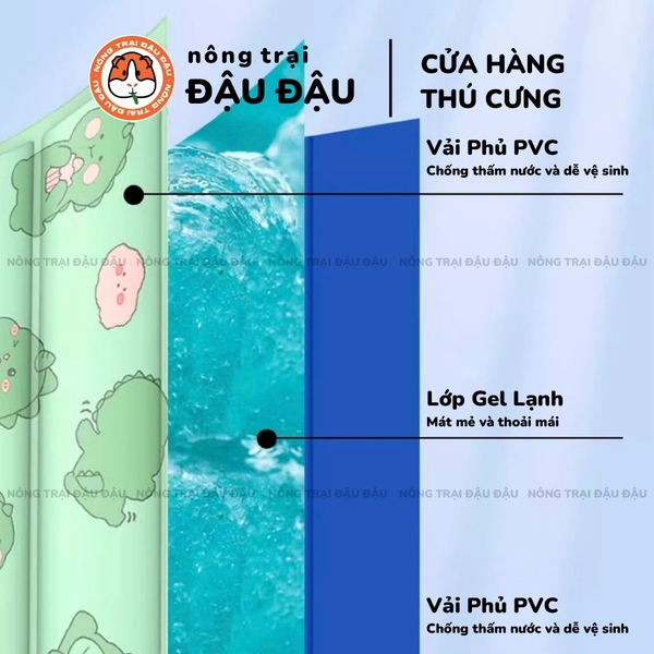 Thảm Mát Cho Thỏ, Bọ Ú, Chó, Mèo, Thú Cưng Mát Mẻ Thoải Mái