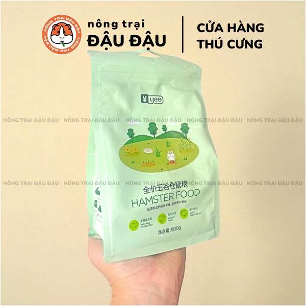 Thức Ăn Hamster Yee Ngũ Cốc Nguyên Hạt Bổ Sung Probiotics 500g