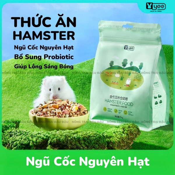 Thức Ăn Hamster Yee Ngũ Cốc Nguyên Hạt Bổ Sung Probiotics 500g