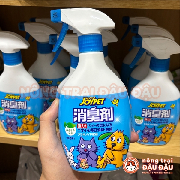 Xịt Khử Mùi Cho Thỏ, Bọ Ú, Hamster, Chó, Mèo, Thú Cưng Xịt Khử Mùi Nhật Bản Joypet 400ml