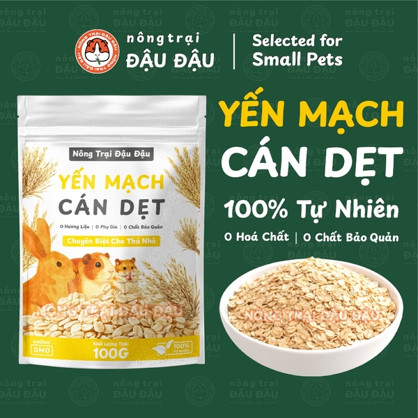 Yến Mạch Cho Thỏ, Bọ Ú, Hamster Ăn Vặt Giàu Dinh Dưỡng 100g