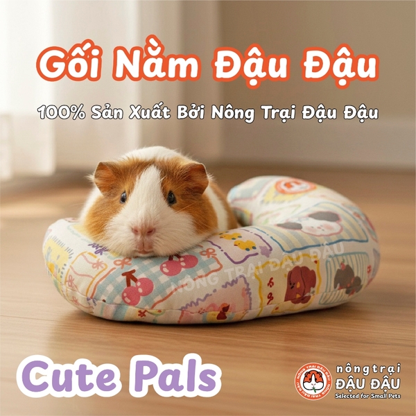 Gối Nằm Đậu Đậu Chuyên Dụng Cho Bọ Ú, Thỏ, Thú Nhỏ, Chó, Mèo
