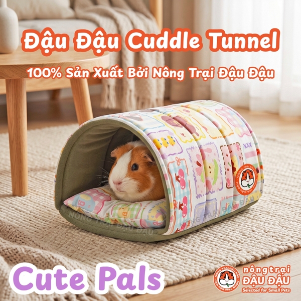 Hầm Chui Cho Bọ Ú Chuột Lang, Hamster Hầm Chui Vải Đậu Đậu