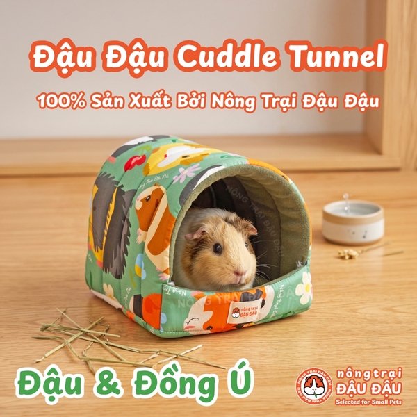 Nhà Ngủ Trú Ẩn Cho Chuột Lang, Bọ Ú, Hamster, Sóc Bay Đậu Đậu Cocoon Hideout