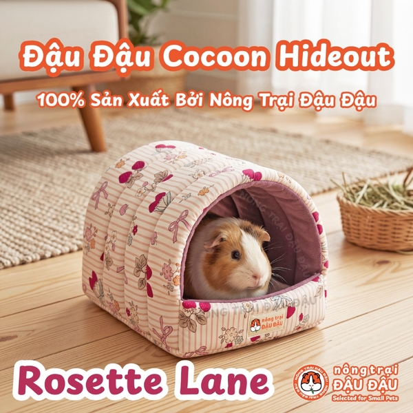 Nhà Ngủ Trú Ẩn Cho Chuột Lang, Bọ Ú, Hamster, Sóc Bay Đậu Đậu Cocoon Hideout