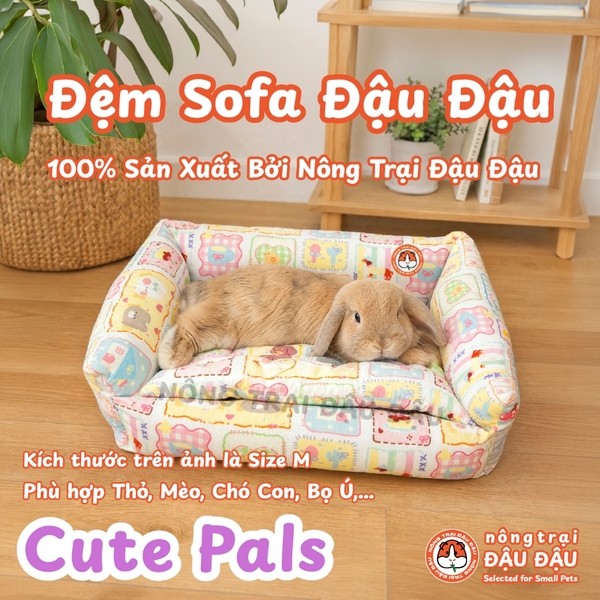Đệm Sofa Cho Bọ Ú, Thỏ, Chó, Mèo, Thú Nhỏ Đệm Vải Thoáng Mát Phù Hợp 4 Mùa