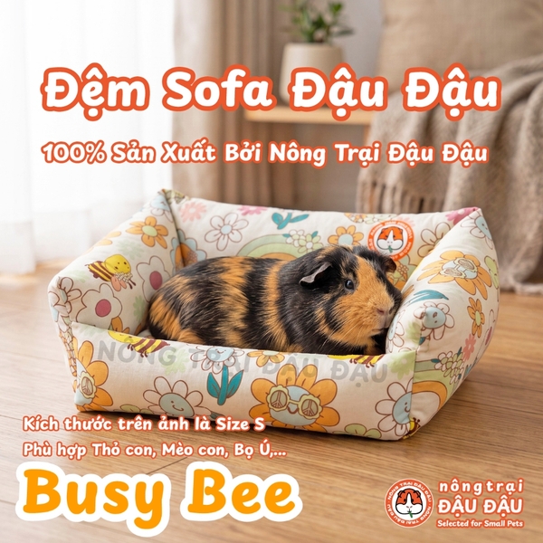 Đệm Sofa Cho Bọ Ú, Thỏ, Chó, Mèo, Thú Nhỏ Đệm Vải Thoáng Mát Phù Hợp 4 Mùa