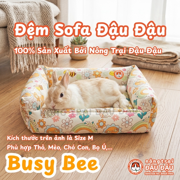 Đệm Sofa Cho Bọ Ú, Thỏ, Chó, Mèo, Thú Nhỏ Đệm Vải Thoáng Mát Phù Hợp 4 Mùa
