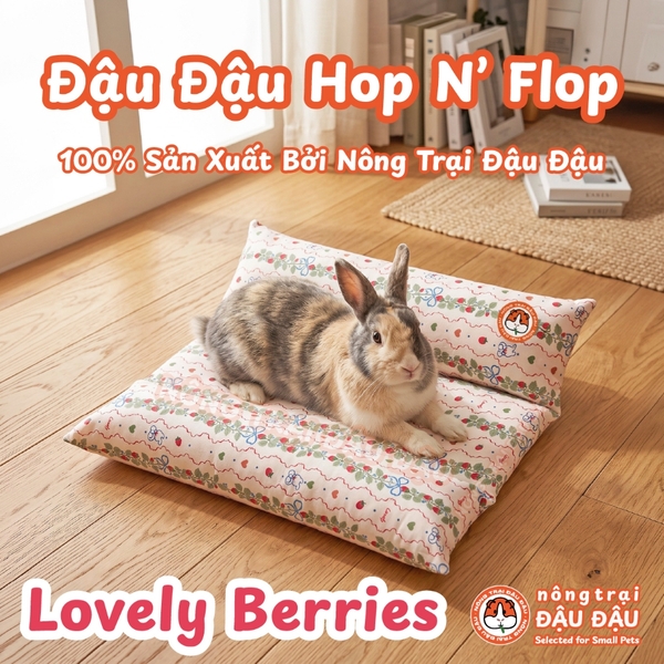 Đệm Nằm Cho Thỏ, Bọ Ú, Chuột Lang, Mèo, Chó Nhỏ Hop N’ Flop Nông Trại Đậu Đậu