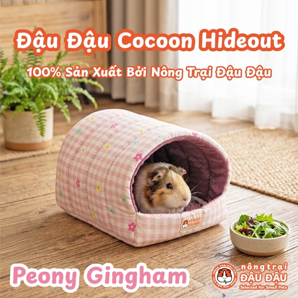 Nhà Ngủ Trú Ẩn Cho Chuột Lang, Bọ Ú, Hamster, Sóc Bay Đậu Đậu Cocoon Hideout