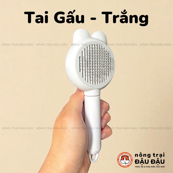 Lược Chải Lông Cho Thỏ, Bọ Ú, Chinchilla, Chó, Mèo Có Nút Bấm Đẩy Lông