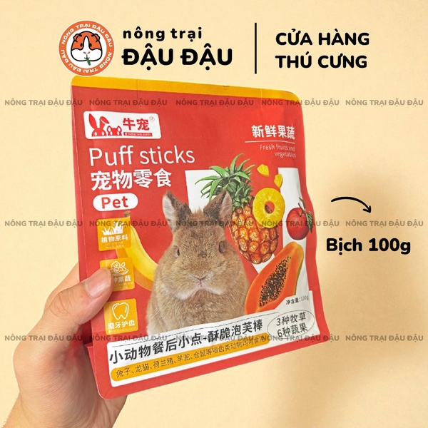 Bánh Cỏ Niu Chong Puff Sticks 100g