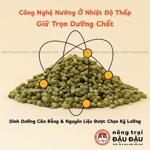 Cỏ Nén Hạt Phồng Cho Thỏ Bổ Sung Thảo Mộc Niu Chong Túi 900g