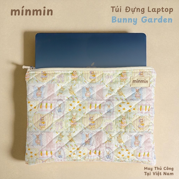 Túi Đựng Laptop Chần Bông Túi Đựng Máy Tính, Ipad Hoạ Tiết Dễ Thương
