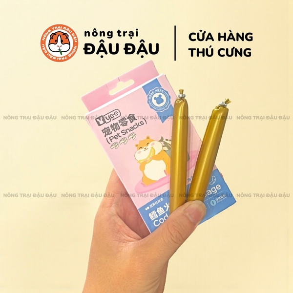Xúc Xích Cho Hamster Xúc Xích Cá Tuyết Ức Gà Yee Giàu Dinh Dưỡng Hộp 140g