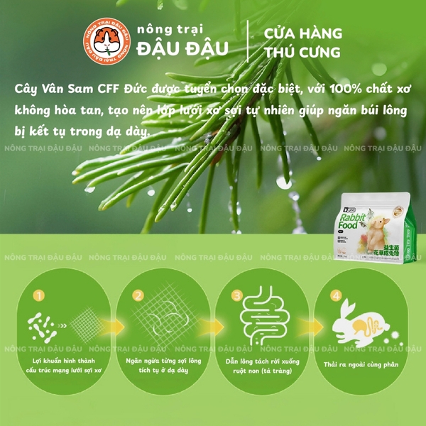Cỏ Nén Cho Thỏ Yee Bổ Sung Hoa Và Thảo Mộc Hỗ Trợ Tiêu Hoá 2kg