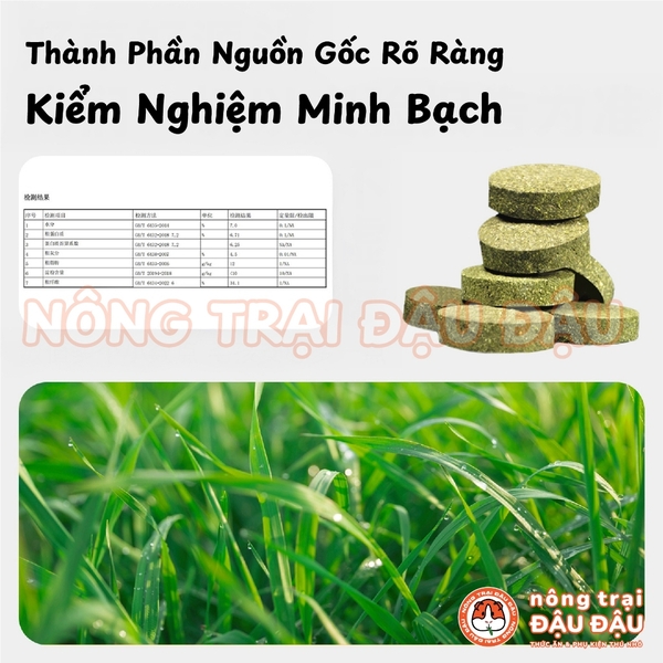 Bánh Cỏ Timothy Mài Răng Cho Thỏ, Bọ Ú, Chinchilla Niu Chong Túi Nguyên 150g