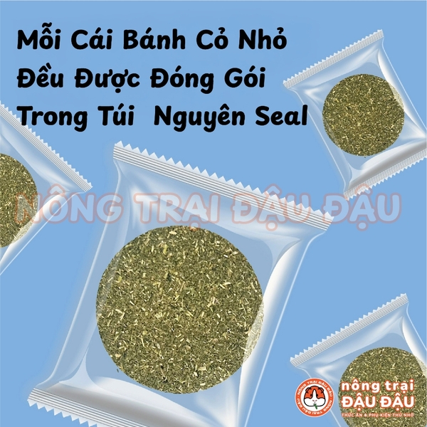 Bánh Cỏ Timothy Mài Răng Cho Thỏ, Bọ Ú, Chinchilla Niu Chong Túi Nguyên 150g