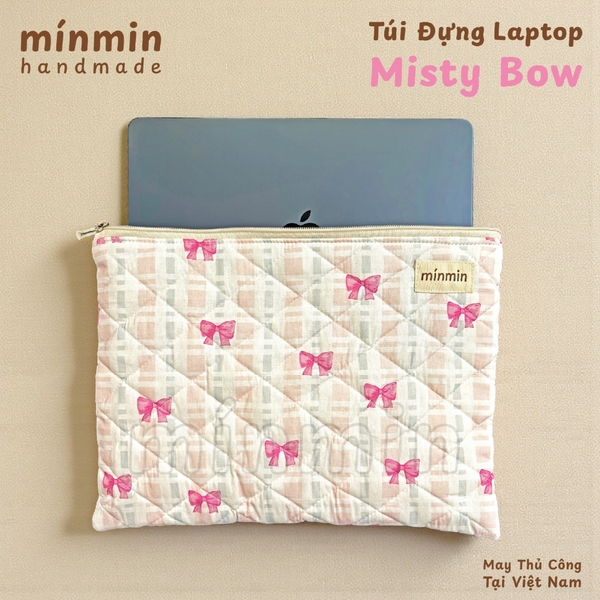 Túi Đựng Laptop Chần Bông Túi Đựng Máy Tính, Ipad Hoạ Tiết Dễ Thương
