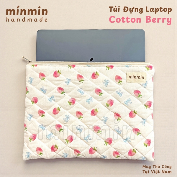 Túi Đựng Laptop Chần Bông Túi Đựng Máy Tính, Ipad Hoạ Tiết Dễ Thương