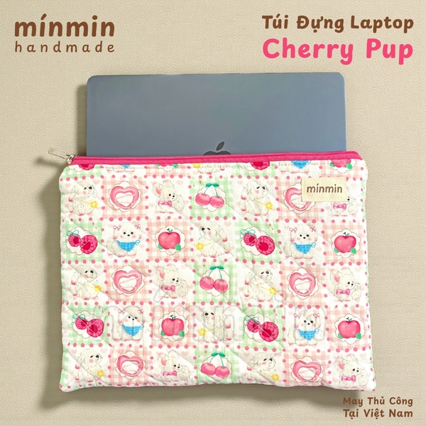 Túi Đựng Laptop Chần Bông Túi Đựng Máy Tính, Ipad Hoạ Tiết Dễ Thương