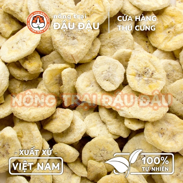 Chuối Sấy Thăng Hoa Cho Thỏ, Bọ Ú, Hamster,Chinchilla Ăn Vặt Cho Thỏ, Bọ Ú, Hamster, Chinchilla Thơm Ngon 40g