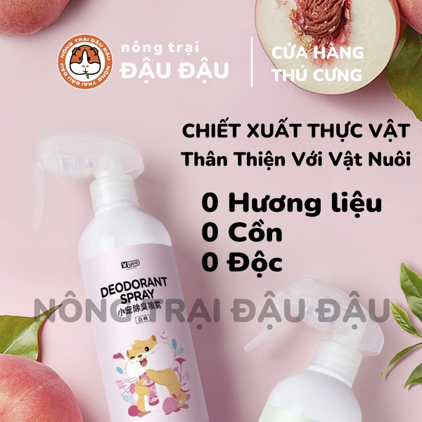Xịt Khử Mùi Cho Bọ Ú, Thỏ, Hamster Yee Chiết Xuất Thực Vật 500ml