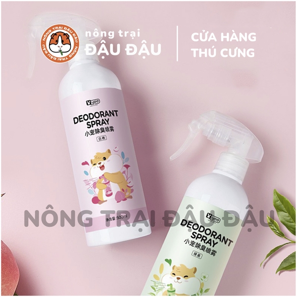 Xịt Khử Mùi Cho Bọ Ú, Thỏ, Hamster Yee Chiết Xuất Thực Vật 500ml
